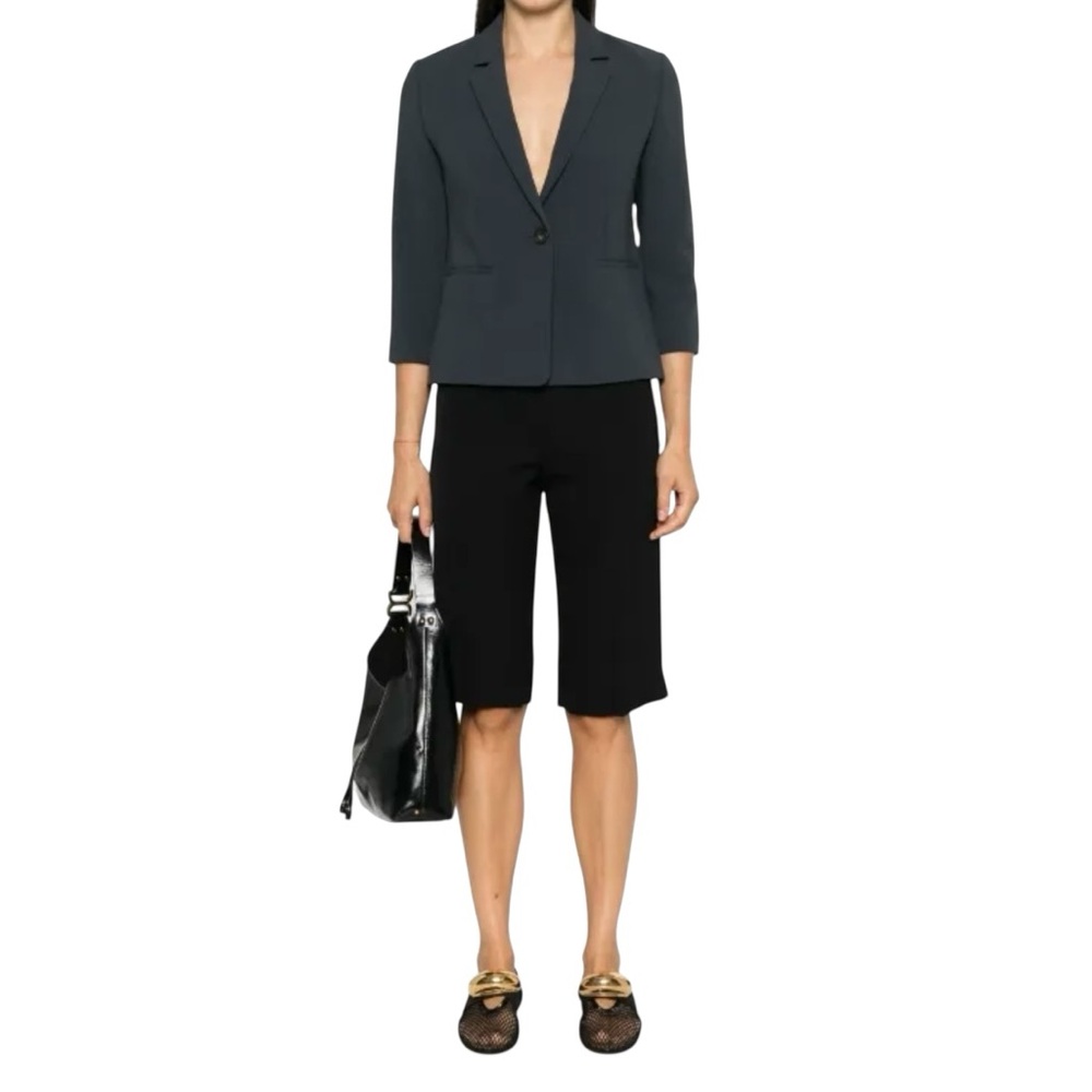 VINCE Womens Shrunken Blazer/Graphite/Size- 2